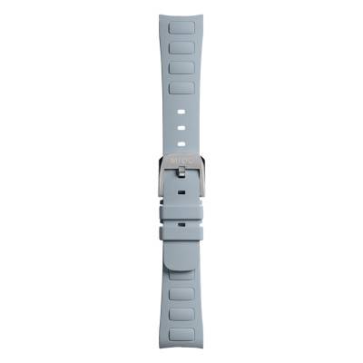 Multifort TV 35 Light Blue Rubber Watch Strap - Mido