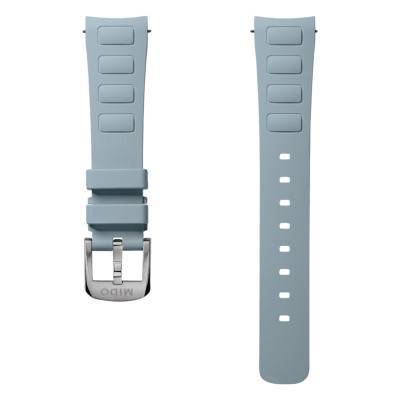 Bracelet de montre Multifort TV 35 caoutchouc bleu clair - Mido