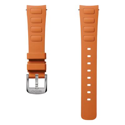 Bracelet de montre Multifort TV 35 caoutchouc orange - Mido