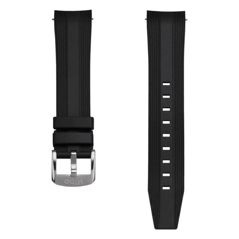 Ocean Star 39 Black Rubber Watch Strap - Mido