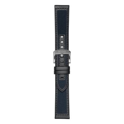 Ocean Star 39 Blue Textile & Leather Watch Strap 20 mm - Mido