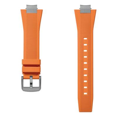 Mido Multifort 8 Two Crowns Orange Rubber Watch Strap - Mido