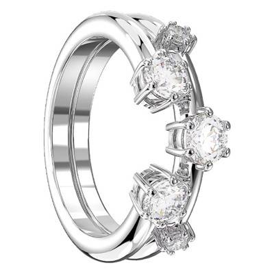 Bagues Constella Blanches, Métal Rhodié & Cristaux - 5640959 - Swarovski