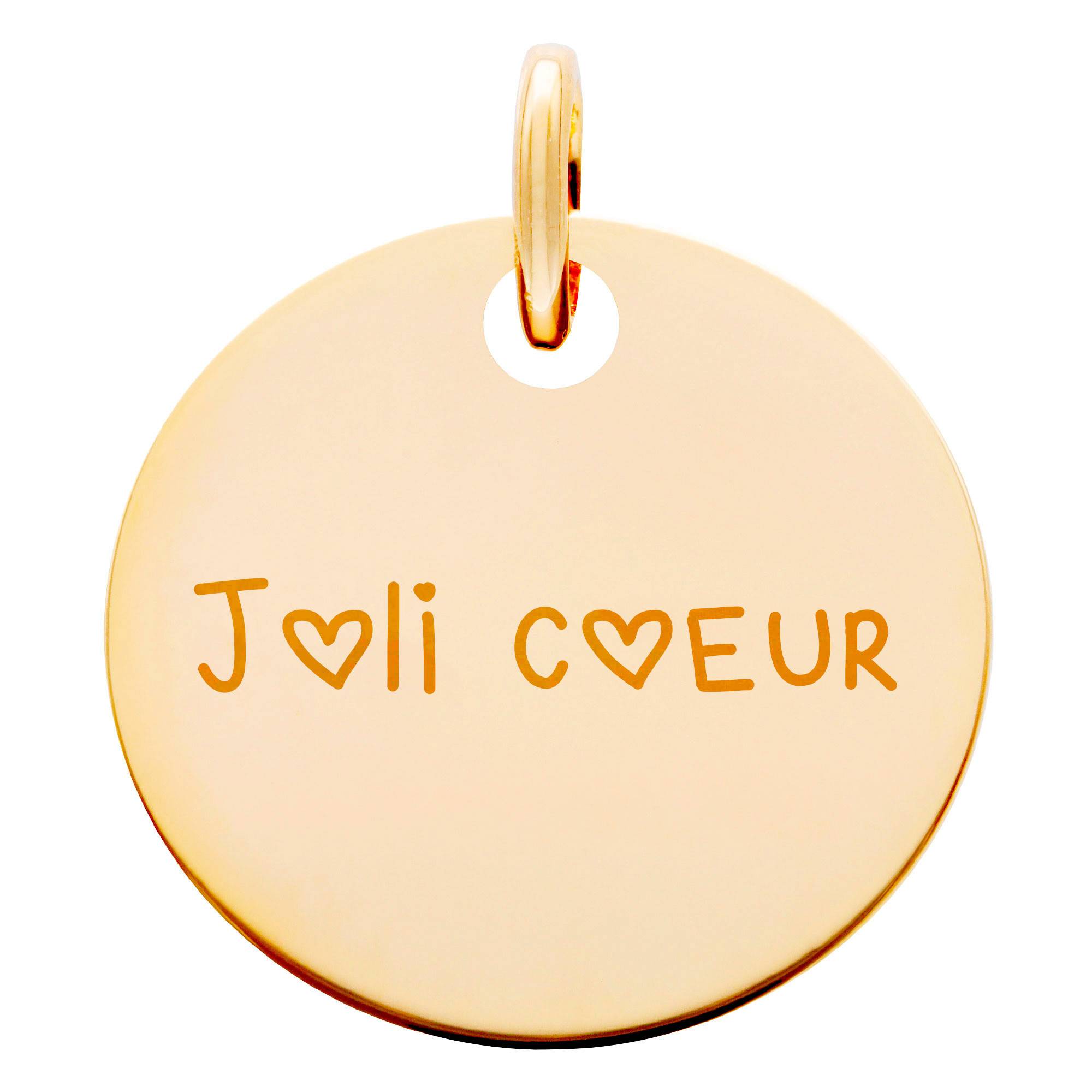 Médaillon Pendentif Cœur "Toi Et Moi" Plaqué Or - Occasion Très Bon état
