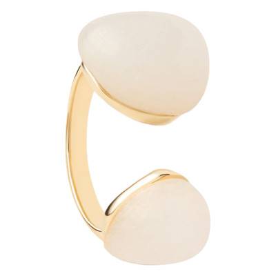 Bague Quartz Gravity en Argent Doré - AN01-D40 - Pdpaola