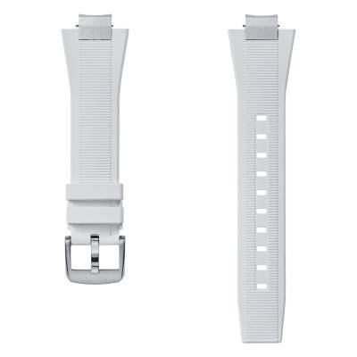 Multifort 8 Two Crowns White Rubber Watch Strap - Mido