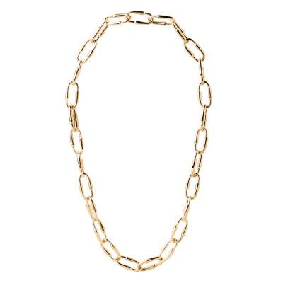 Collier Chaîne Loop en Laiton Doré, Longueur 51,50 cm Ajustable - CO01-970 - Pdpaola