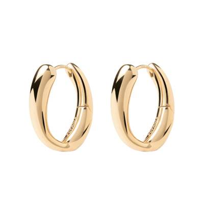 Helix Gold-Plated Sterling Silver Hoop Earrings - AR01-E15 - Pdpaola