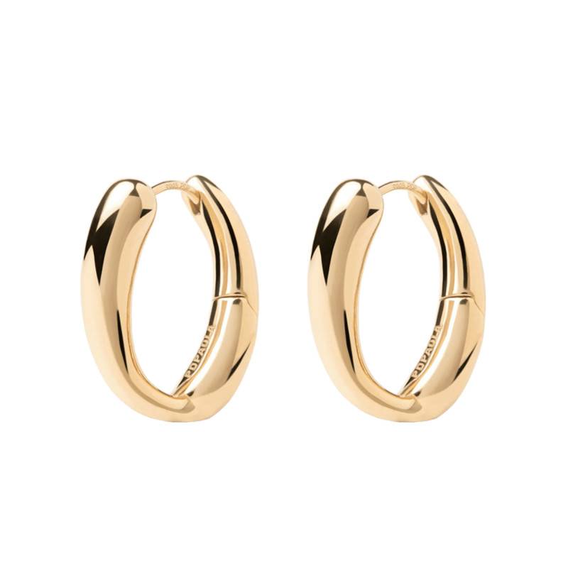 Helix Gold-Plated Sterling Silver Hoop Earrings - AR01-E15 - Pdpaola