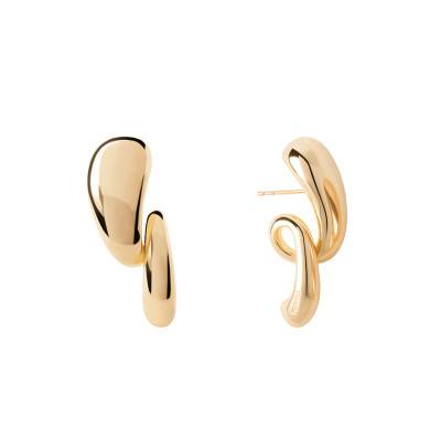 Boucles d'Oreilles Orbit en Argent Doré - AR01-E14 - Pdpaola