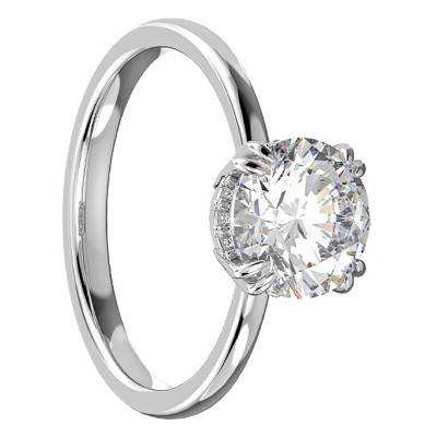 Bague Constella Ronde en Métal Rhodié - 5642635 - Swarovski