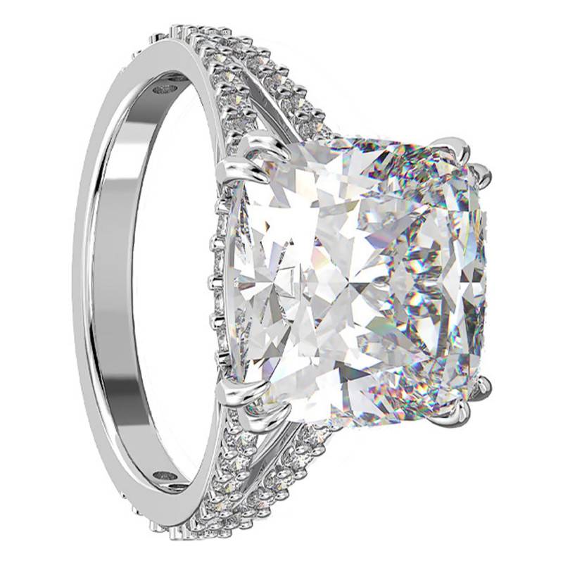 Constella Rhodium-Plated Metal & Stones Cocktail Ring - 5642629 - Swarovski