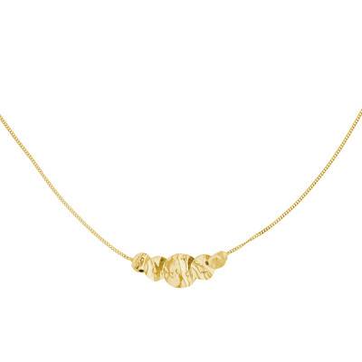 Maison Ballet by Scarlett 375/1000 Yellow Gold Disc Necklace 42 cm - Maison Ballet by Scarlett