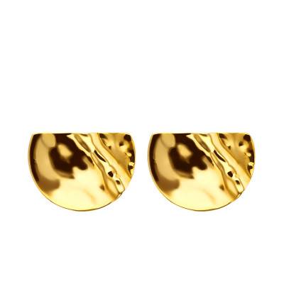 Boucles d'Oreilles Or Jaune Demi-Ronds - Scarlett or Scarlett