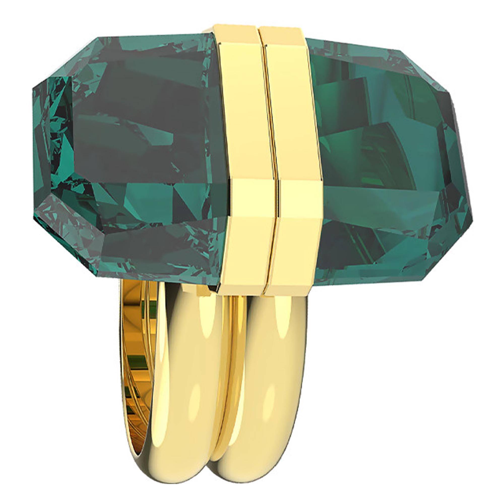 Bague Lucent, Métal Cristal Vert -5620713 Swarovski Ocarat