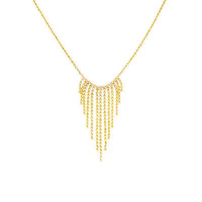 Collier Cascade PM Or Jaune 375, Longueur 42 cm - Scarlett or Scarlett
