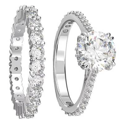 White Constella Princesse Rings - 5647662 - Swarovski