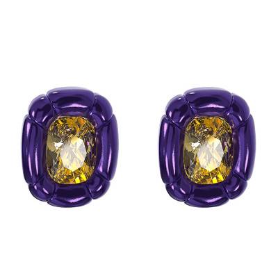Boucles d'oreilles clip Dulcis violette 5613729 - Swarovski