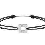 Or Blanc, Cordon en nylon noir