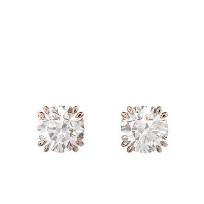 Constella White Crystal & Gold-Tone Metal Stud Earrings - 5638801 - Swarovski