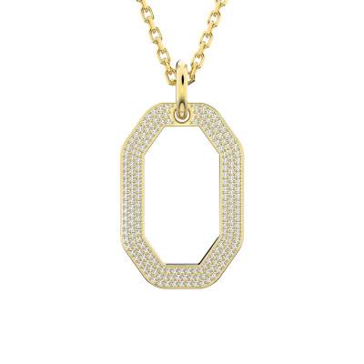 Collier Dextera Octogonal Doré & Cristaux 5642387, 65 à 80 cm - Swarovski