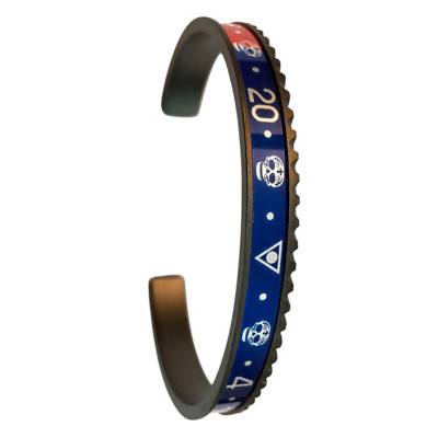 Bracelet BLACK Skull noir et bleu - Speedometer Official