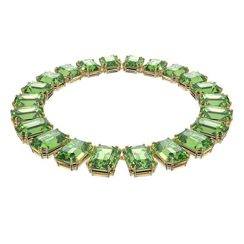 Millenia Green Crystal Necklace, Length 36 cm to 39 cm - 5598261 - Swarovski