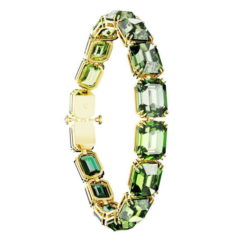 Millenia Gold-Tone Metal & Green Octagonal Crystal Bracelet - 5671258 - Swarovski