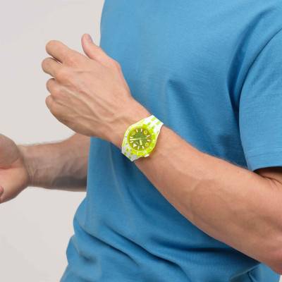 Egg Yolk Watch SSCU09J100 - Swatch