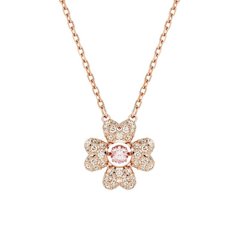 Rose-Toned Metal & Two-Tone Crystal Idyllia Necklace, 38 cm to 45 cm - 5674211 - Swarovski