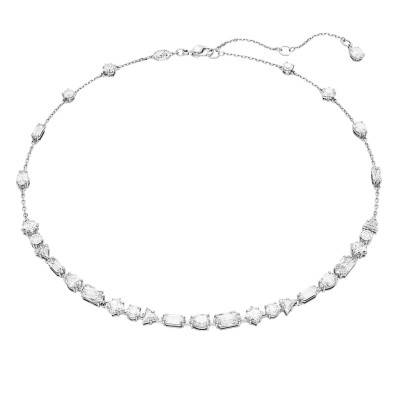 Collier Mesmera en Métal Rhodié & Cristaux Blancs, 38 à 45 cm - 5676989 - Swarovski