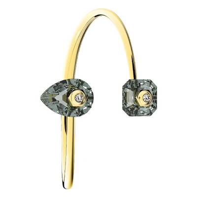 Bracelet Jonc Numina, Cristaux Gris, 6 x 5 cm - 5620754 - Swarovski