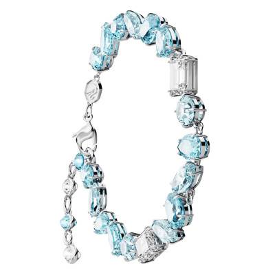 Gema Rhodium-Plated Metal & Two-Tone Crystals Bracelet, Length 17 cm to 22 cm - 5666018 - Swarovski
