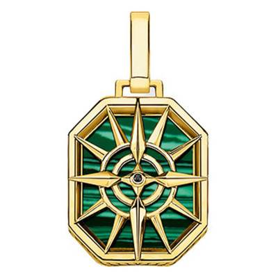 Pendentif Boussole Etoile Plaqué Or - PE911-140-6 - Thomas Sabo
