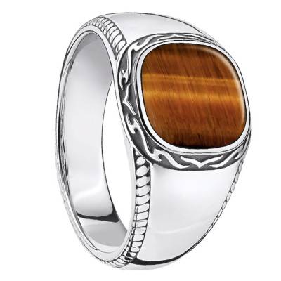 Tiger's Eye Ring - TR2388-826-2 - Thomas Sabo