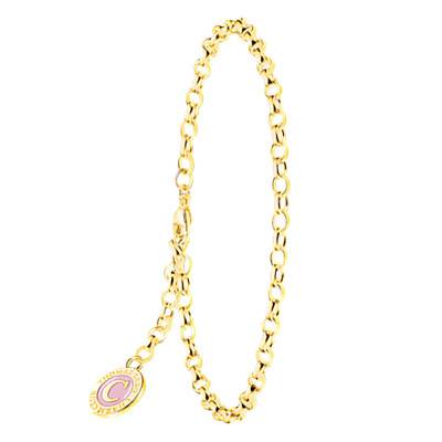 Bracelet Charmista Coin en Plaqué Or Jaune, Longueur 13,00 cm à 17,00 cm, Largeur 2,50 mm - X2088-427-39 - Thomas Sabo