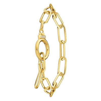 Bracelet Cosmic Amulets en Plaqué Or Jaune, Longueur 19 cm, Largeur 7,00 mm - A2133-414-14-L19 - Thomas Sabo