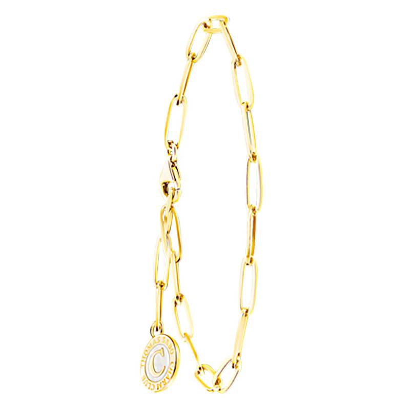 Yellow Gold-Plated Charmista Coin Bracelet, 15 cm or 17 cm Length, 2.50 mm Width - X0286-427-39 - Thomas Sabo