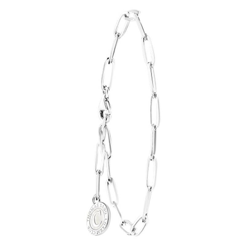 Charmista Coin Bracelet in 925 Silver, Length 15 cm to 19 cm, Width 2.50 mm - X0286-007-21 - Thomas Sabo