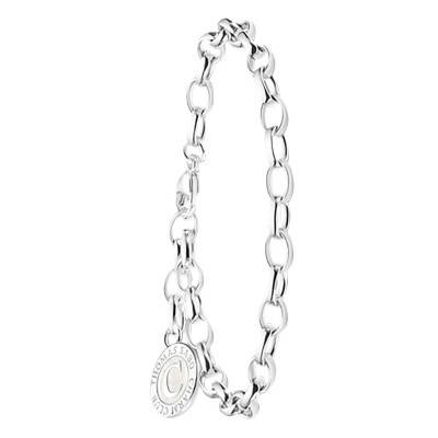 925 Silver Cable Chain Charmista Coin Bracelet, Length 15 cm to 19 cm, Width 5 mm - X0287-007-21 - Thomas Sabo