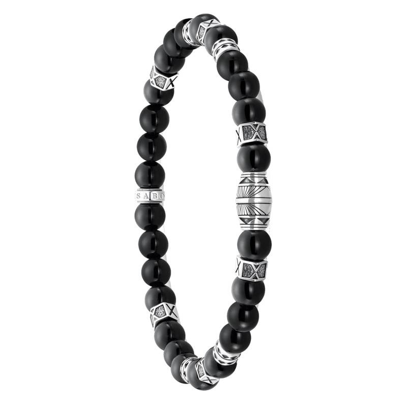 925 Silver & Black Onyx Bracelet, Length 15.5 cm to 19 cm - A2087-507-11 - Thomas Sabo