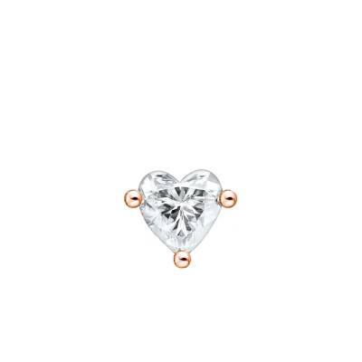 Rose Gold-Plated Heart Stud Earring - H2234-416-14 - Thomas Sabo