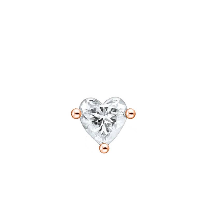 Rose Gold-Plated Heart Stud Earring - H2234-416-14 - Thomas Sabo