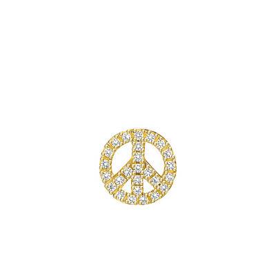 Clou d'oreille unique peace plaqué or - H2218-414-14 - Thomas Sabo