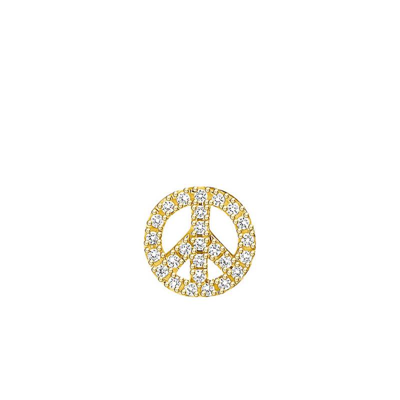 1 Gold-Plated Peace Stud Earring - H2218-414-14 - Thomas Sabo