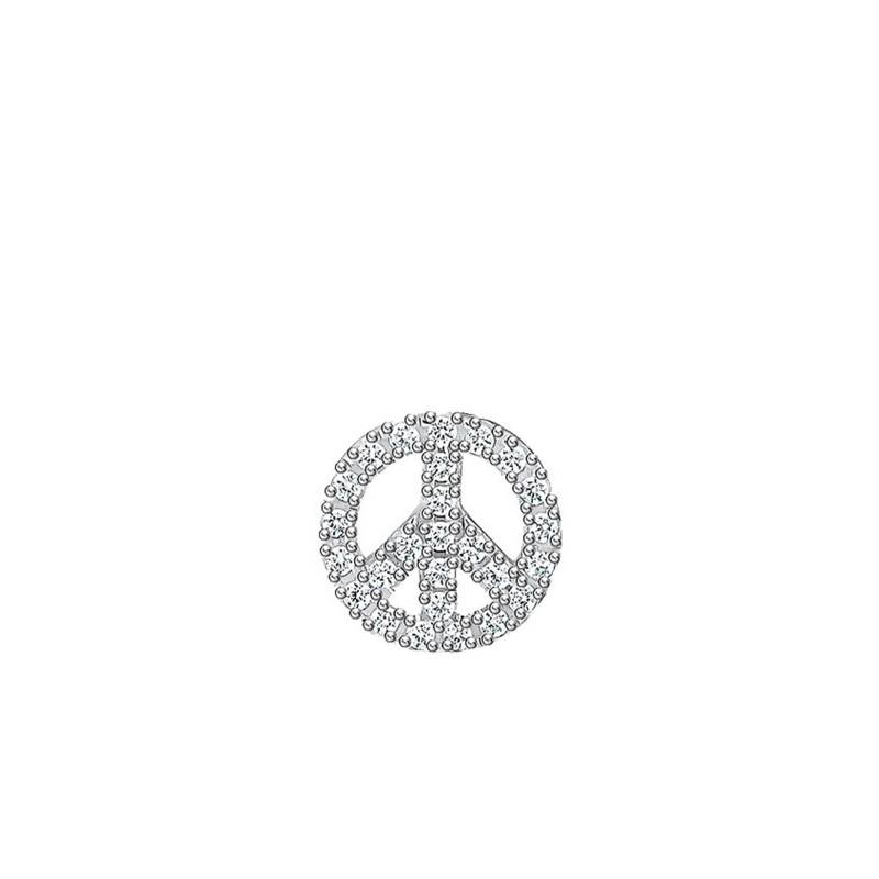 925 Silver Peace Sign Single Stud Earring - H2218-051-14 - Thomas Sabo