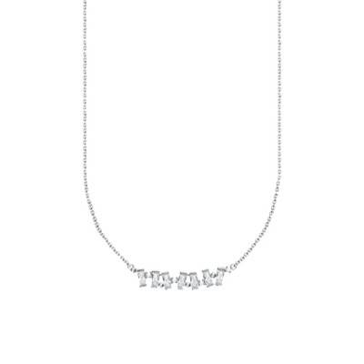 925 Silver & White Stone Necklace, Length 38 cm to 42 cm - KE2095-051-14 - Thomas Sabo