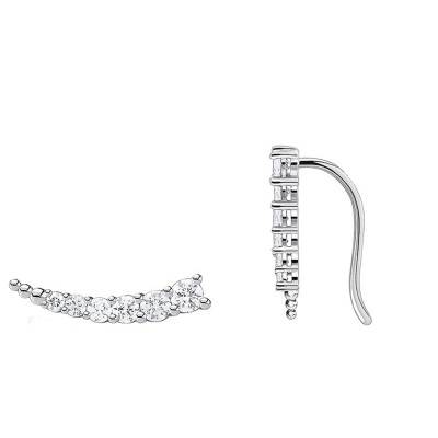 Boucles d'oreilles Grimpantes Pierres Blanches Argent, H2158-051-14 - Thomas Sabo