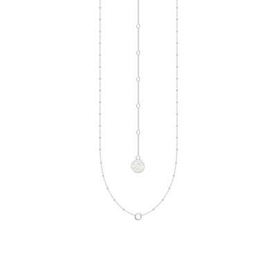 925 Silver Charmista Carrier Sphere Necklace, Length 37 cm or 45 cm - X0289-007-21 - Thomas Sabo