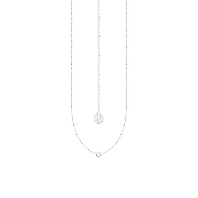 925 Silver Charmista Carrier Sphere Necklace, Length 37 cm or 45 cm - X0289-007-21 - Thomas Sabo